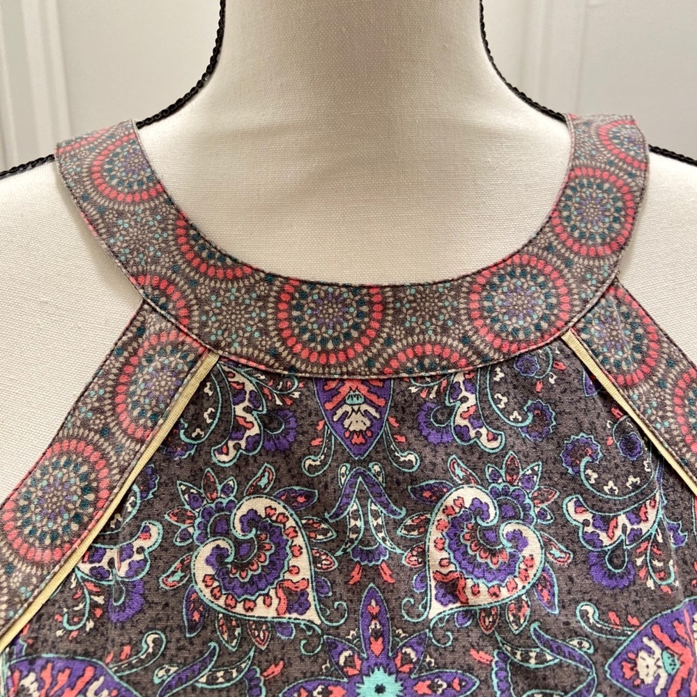 Vintage American Eagle Paisley Yoke Dress - Picture 3 of 8